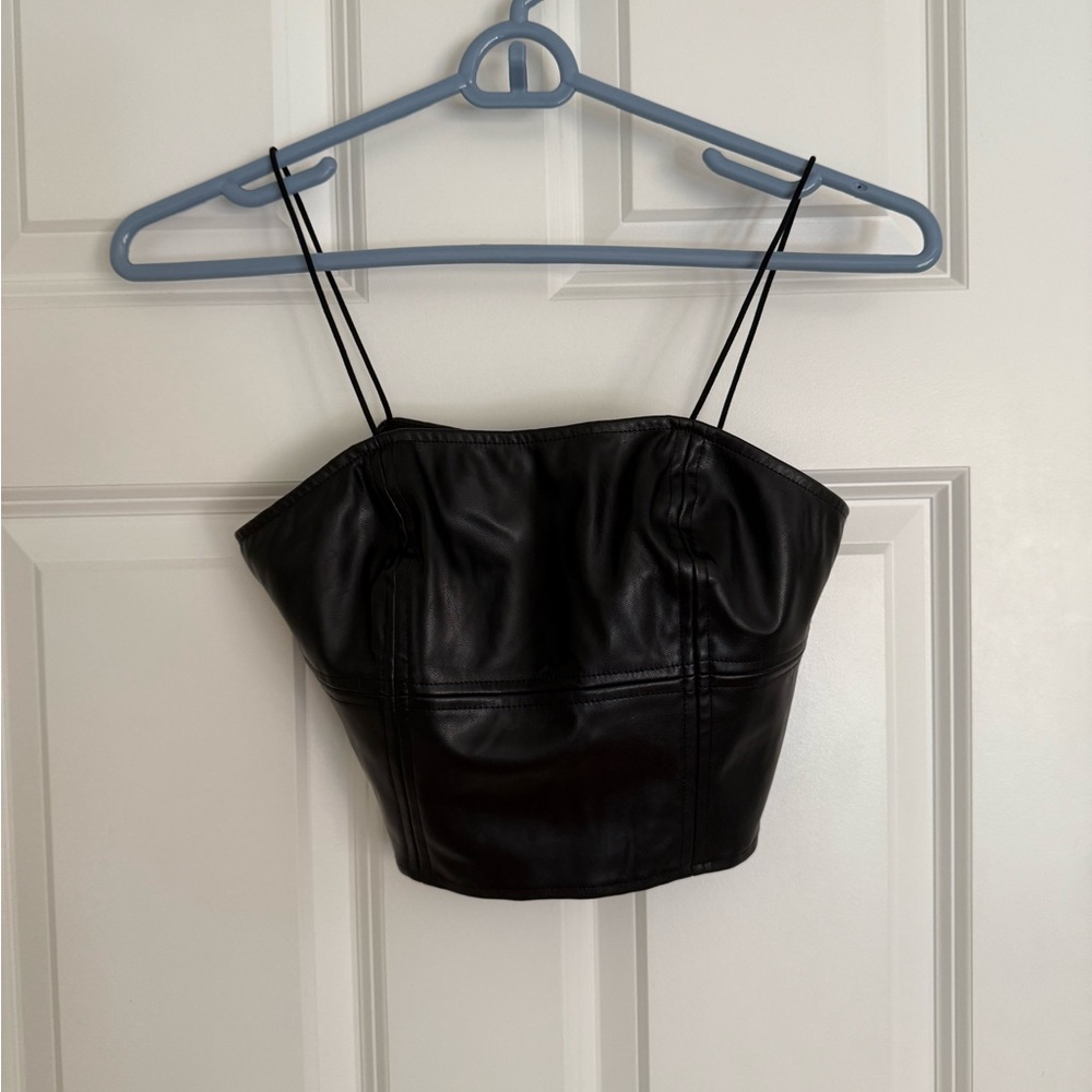 Leather Going Out Top